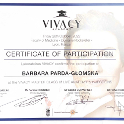 VIVACY Academy - Certificate of participation